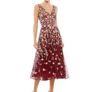 Max Duggal Embroidered Dress